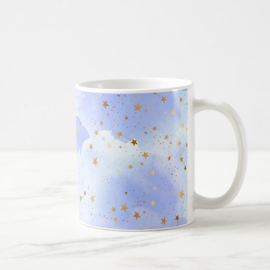 Mug Lavendar Golden Star Motif (Droite)