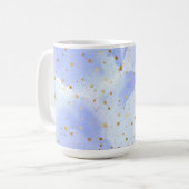 Mug Lavendar Golden Star Motif (Devant gauche)