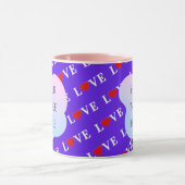 Mug Lavende LOVE élégant (Centre)