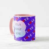 Mug Lavende LOVE élégant (Devant gauche)