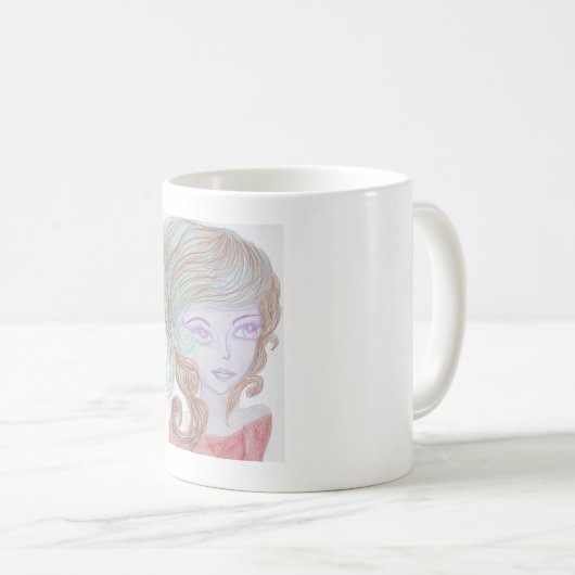 Mug Lavender Alien Faux Canvas Imprimer (Devant droit)