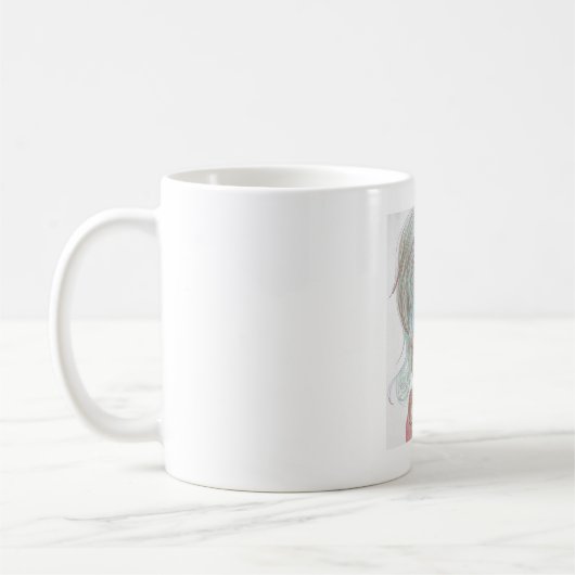 Mug Lavender Alien Faux Canvas Imprimer (Gauche)