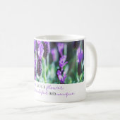 Mug Lavender champ fleuri mères jour fleurs violettes (Devant droit)