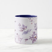 Mug Lavender Floral Bird Nature (Centre)