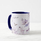 Mug Lavender Floral Bird Nature (Devant gauche)