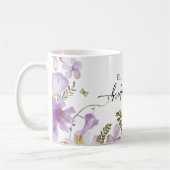 Mug Lavender Florals Fête des mariées partie cadeau Mu (Gauche)