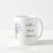 Mug Lavender Flowers Cream Bow (Devant droit)