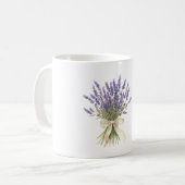 Mug Lavender Flowers Cream Bow (Devant gauche)