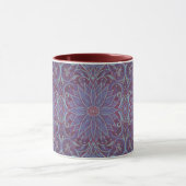 Mug "Lavender lotus" motif floral bohème (Centre)