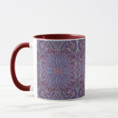 Mug "Lavender lotus" motif floral bohème (Gauche)