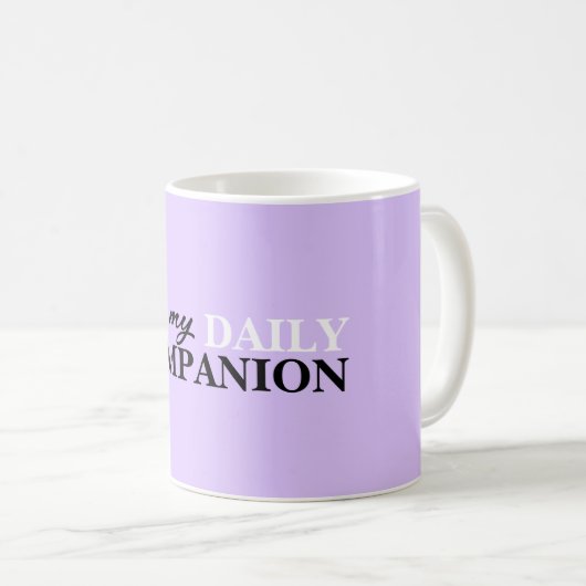 Mug Lavender minimaliste (Devant droit)