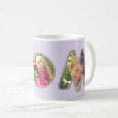 Mug Lavender MOM Fête des mères Collage photo (Devant droit)