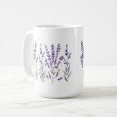 Mug Lavender Pattern Pillar Candle (Devant gauche)