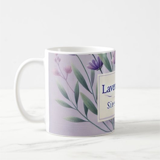 Mug Lavender Tea IA art (Gauche)