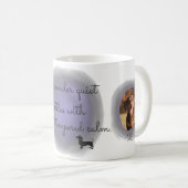 Mug Lavender Watercolor Dachshund Custom Name (Devant droit)