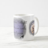 Mug Lavender Watercolor Poodle Two-Photo Personalized (Devant droit)