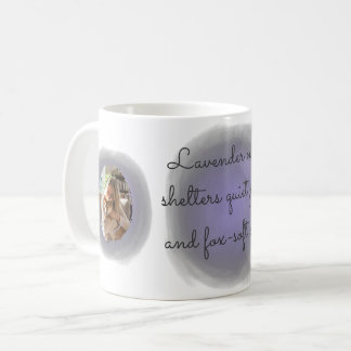 Mug Lavender Watercolor Shiba Inu Custom Photo & Name