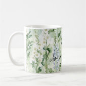 Mug Lavender White Delphinium Flowers   (Gauche)