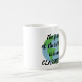 Mug L'avenir du monde est dans ma classe ! (Devant droit)