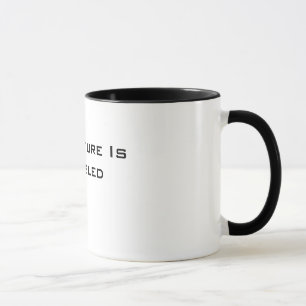 Mug L'avenir est handicapé, tasse, noire et blanche