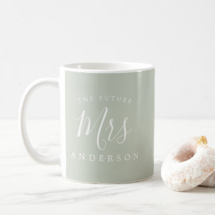 Mug L'avenir Mme Pastel Green Cadeau Fiançailles