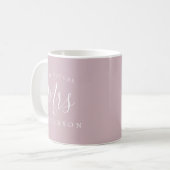 Mug L'avenir Mme Purple Fiançailles Cadeau (Devant gauche)