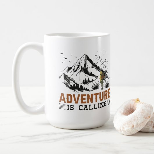 Mug L'aventure appelle les moustiques (Avec donut)