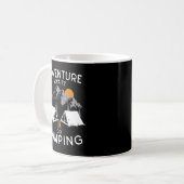 Mug L'aventure attend, aller camper dans la nature pou (Devant gauche)