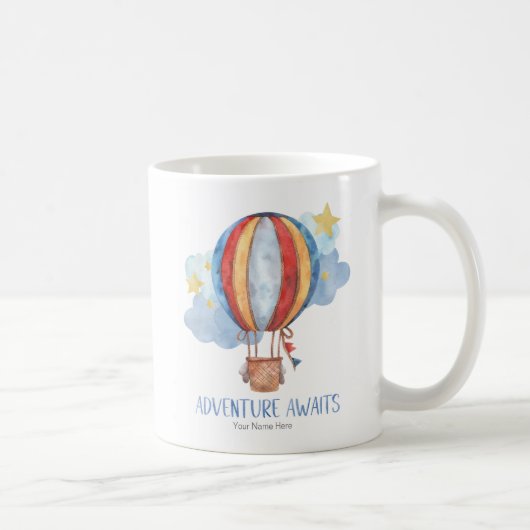Mug L'aventure Attend Montgolfière (Droite)