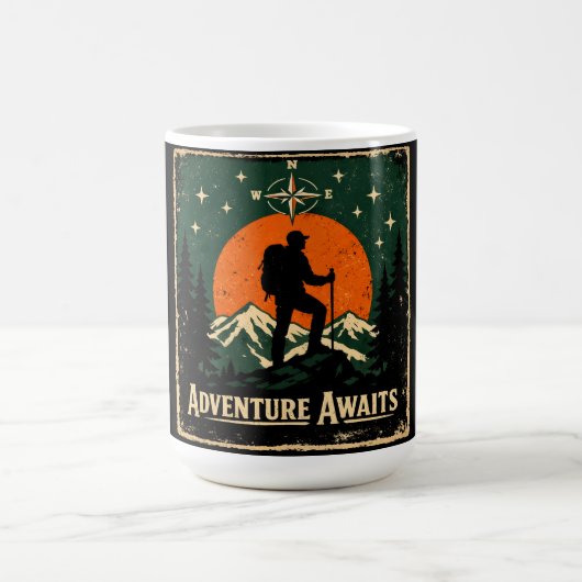 Mug L'aventure Attend – Tee pour randonneur en explora (Centre)