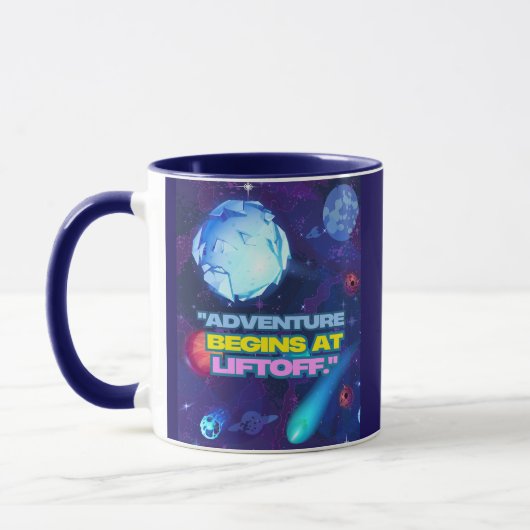 Mug L'aventure commence à l'élévateur isolé (Gauche)