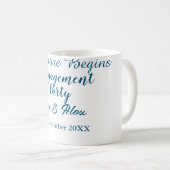 Mug l'aventure commence nom de la fête de fiançailles  (Devant droit)