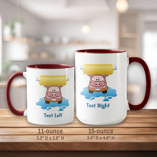 Mug Laver la pâte à café de porc