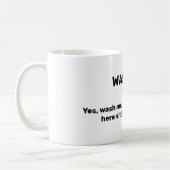 Mug LAVER MOI Funny Custom Text Dirty (Gauche)