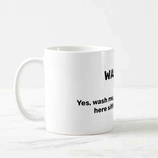 Mug LAVER MOI Funny Custom Text Dirty (Gauche)