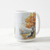 Mug "Laverack" Le setter anglais à la chasse (Devant droit)