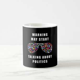 Mug L'avertissement peut commencer à parler de politi