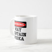 Mug L'avertissement peut contenir la vodka (Devant gauche)