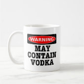 Mug L'avertissement peut contenir la vodka (Gauche)