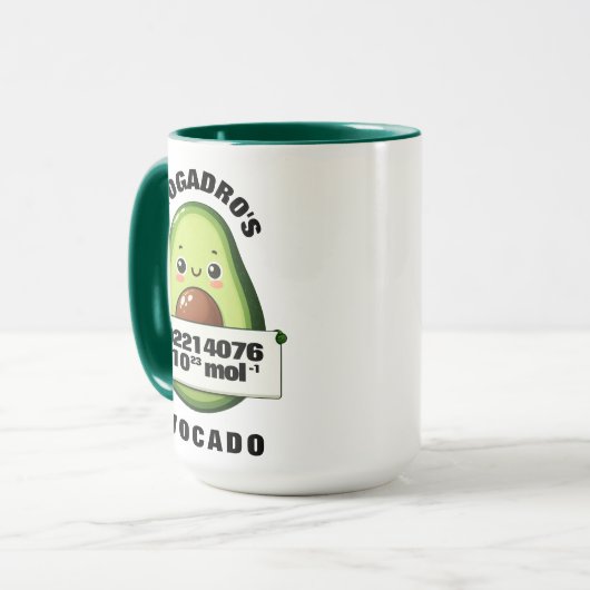 Mug L'Avocado de Funny Cute Avogadro (Devant gauche)