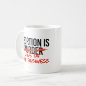 Mug L'avortement n'est pas votre affaire (Devant gauche)