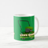 Mug LAWN WHISPERER drôle de jardinage cadeau (Devant droit)