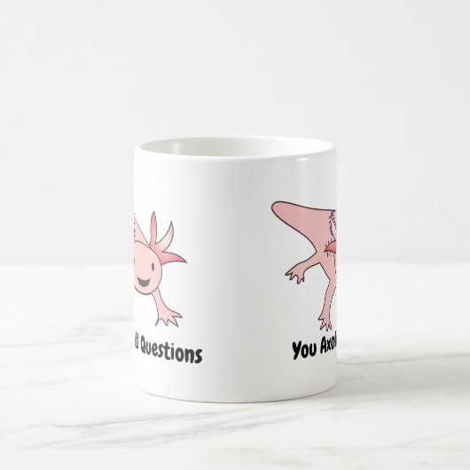Mug L'Axolotl interroge drôle mignon (Centre)