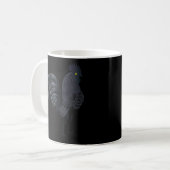 Mug L'ayam cemani indonésien (coq noir noir ch (Devant gauche)