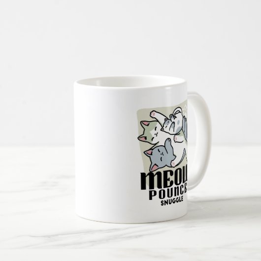 Mug Laze Furr Days - Cute Lazy Cats Design (Devant droit)