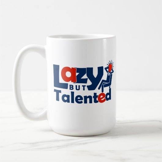 Mug Lazy but talented (Gauche)