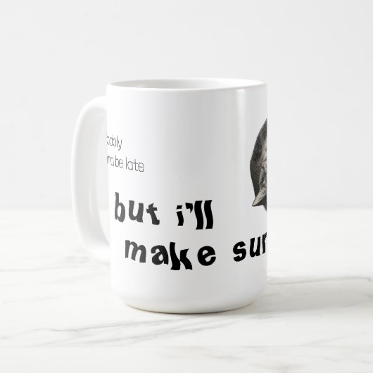 Mug Lazy Cat Funny (Devant gauche)
