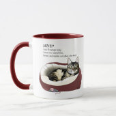Mug Lazy Chat Led Green Funny (Gauche)