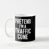 Mug Lazy Easy Halloween Costume Pretend I'm A Traffic  (Gauche)