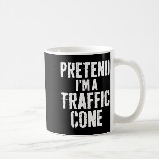 Mug Lazy Easy Halloween Costume Pretend I'm A Traffic  (Droite)